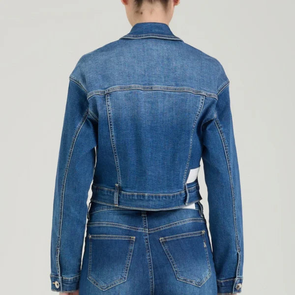 TAKE TWO giubbino donna jeans cropped DAISY DK02120 BLU MEDIO SCURO estate 2026