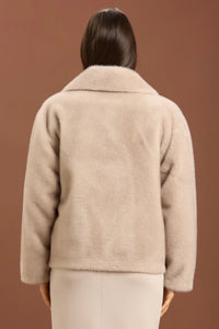 Thumbnail for TAKE TWO giubbotto donna ecopelliccia corto DT00764 GRIGIO CHIARO inverno 2025