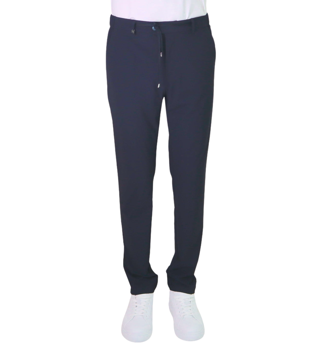 DISTRETTO 12 pantaloni uomo no stiro stretch 34" YORK T. ACTIVE PA1659 0003 BLU estate 2026