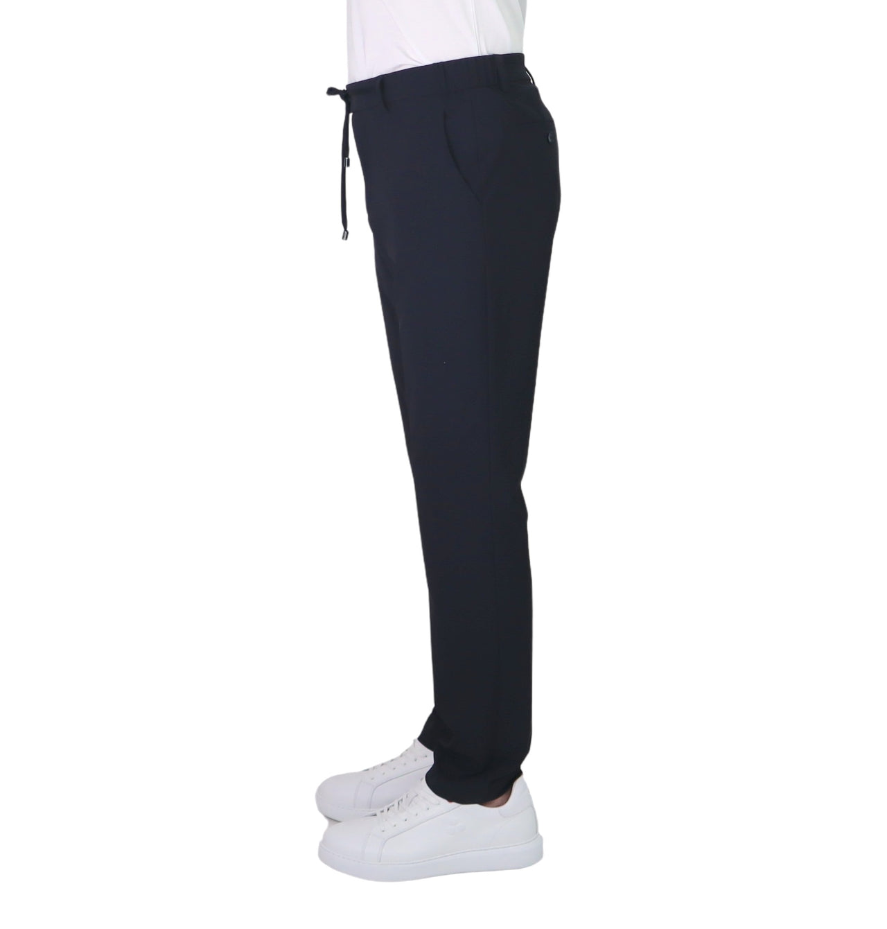 DISTRETTO 12 pantaloni uomo no stiro stretch 34" YORK T. ACTIVE PA1659 0003 BLU estate 2026