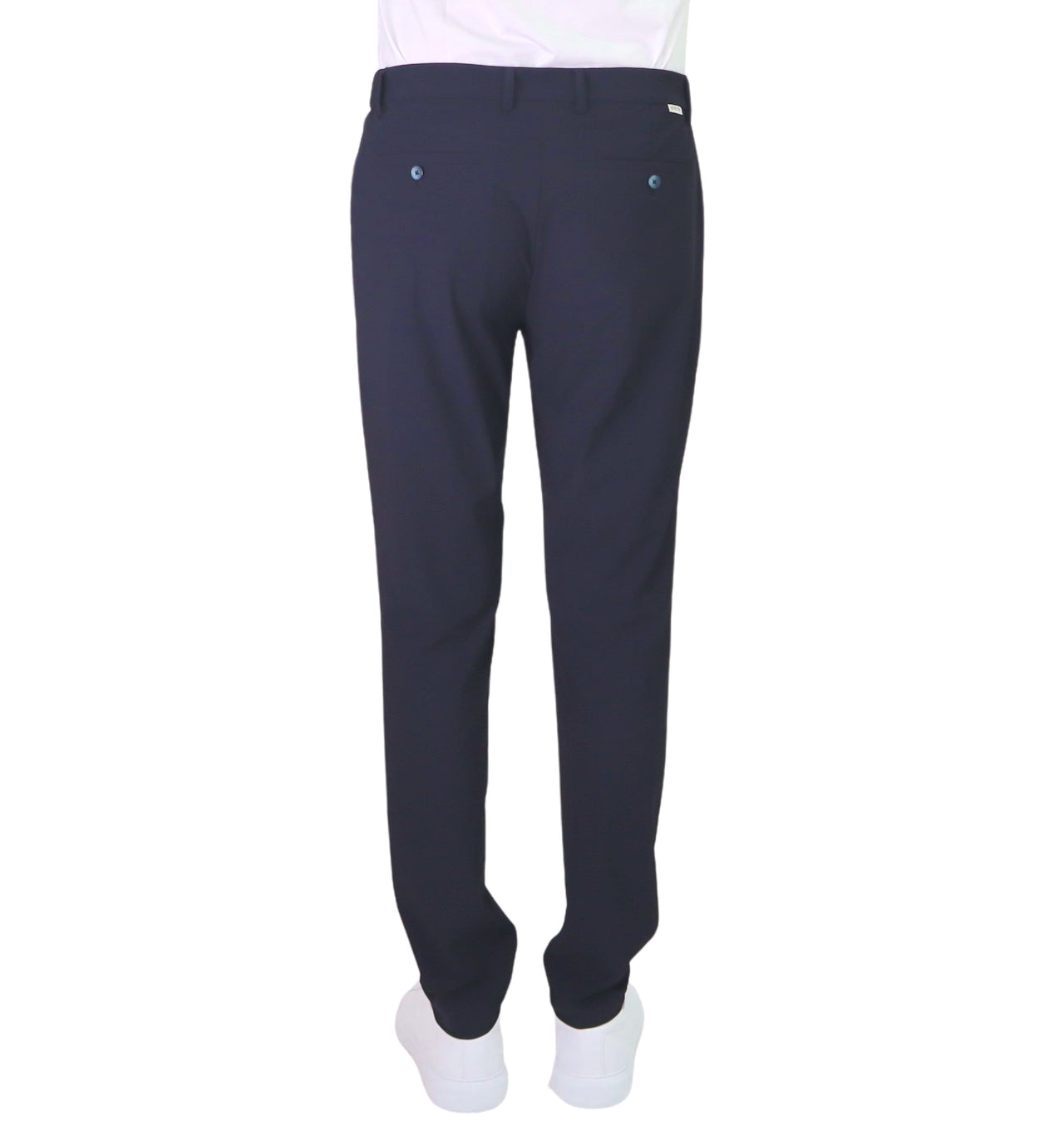 DISTRETTO 12 pantaloni uomo no stiro stretch 34" YORK T. ACTIVE PA1659 0003 BLU estate 2026