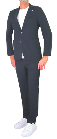 Thumbnail for DISTRETTO 12 giacca uomo no stiro stretch leggera JACKET ACTIVE GA1595 0009 NERO estate 2026