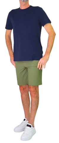 Thumbnail for DISTRETTO 12 bermuda uomo no stiro stretch BERMUDA ACTIVE BE0820 0066 VERDE estate 2026