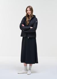 Thumbnail for COLMAR giubbino donna slim cappuccio piuma 2213 9VX PUNKY 99 NERO estate 2026