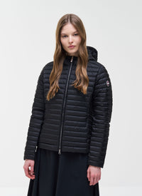 Thumbnail for COLMAR giubbino donna slim cappuccio piuma 2213 9VX PUNKY 99 NERO estate 2026