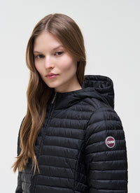 Thumbnail for COLMAR giubbino donna slim cappuccio piuma 2213 9VX PUNKY 99 NERO estate 2026