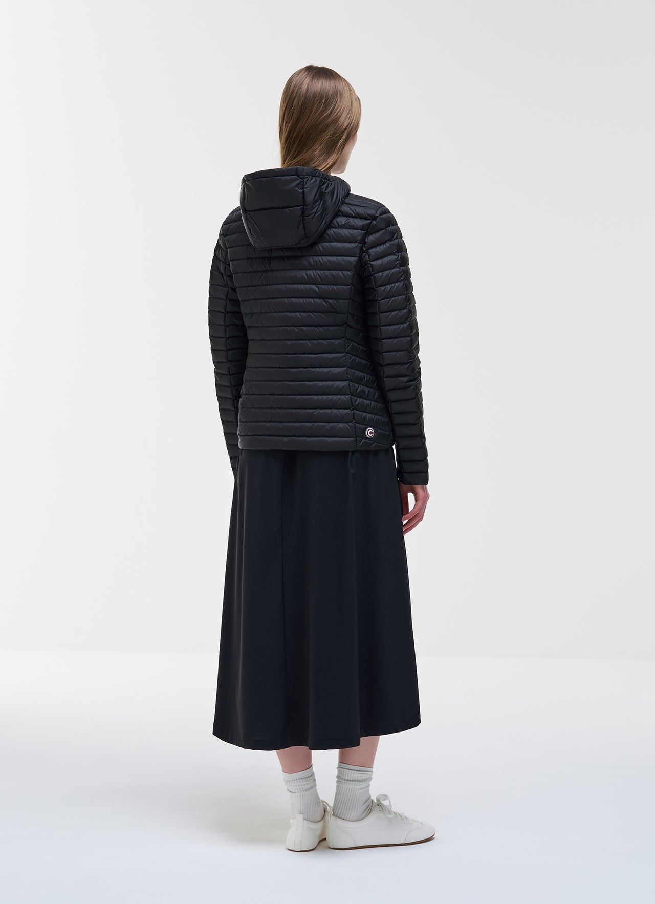 COLMAR giubbino donna slim cappuccio piuma 2213 9VX PUNKY 99 NERO estate 2026