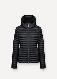 Thumbnail for COLMAR giubbino donna slim cappuccio piuma 2213 9VX PUNKY 99 NERO estate 2026