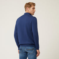 Thumbnail for HARMONT&BLAINE maglione uomo mezza zip HRK004 030478 800 BLU AVIO inverno 2023