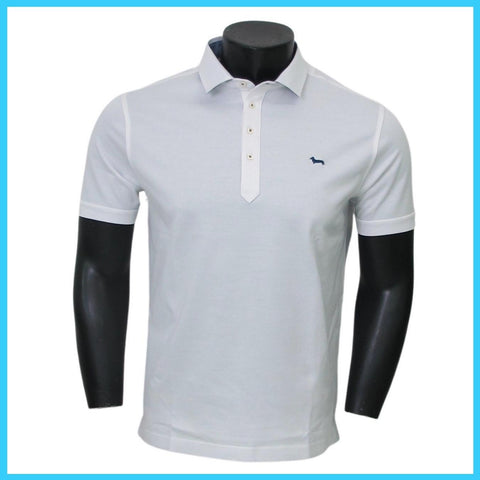 HARMONT & BLAINE polo uomo cotone LRJ052 020455 100 BIANCO estate 2023