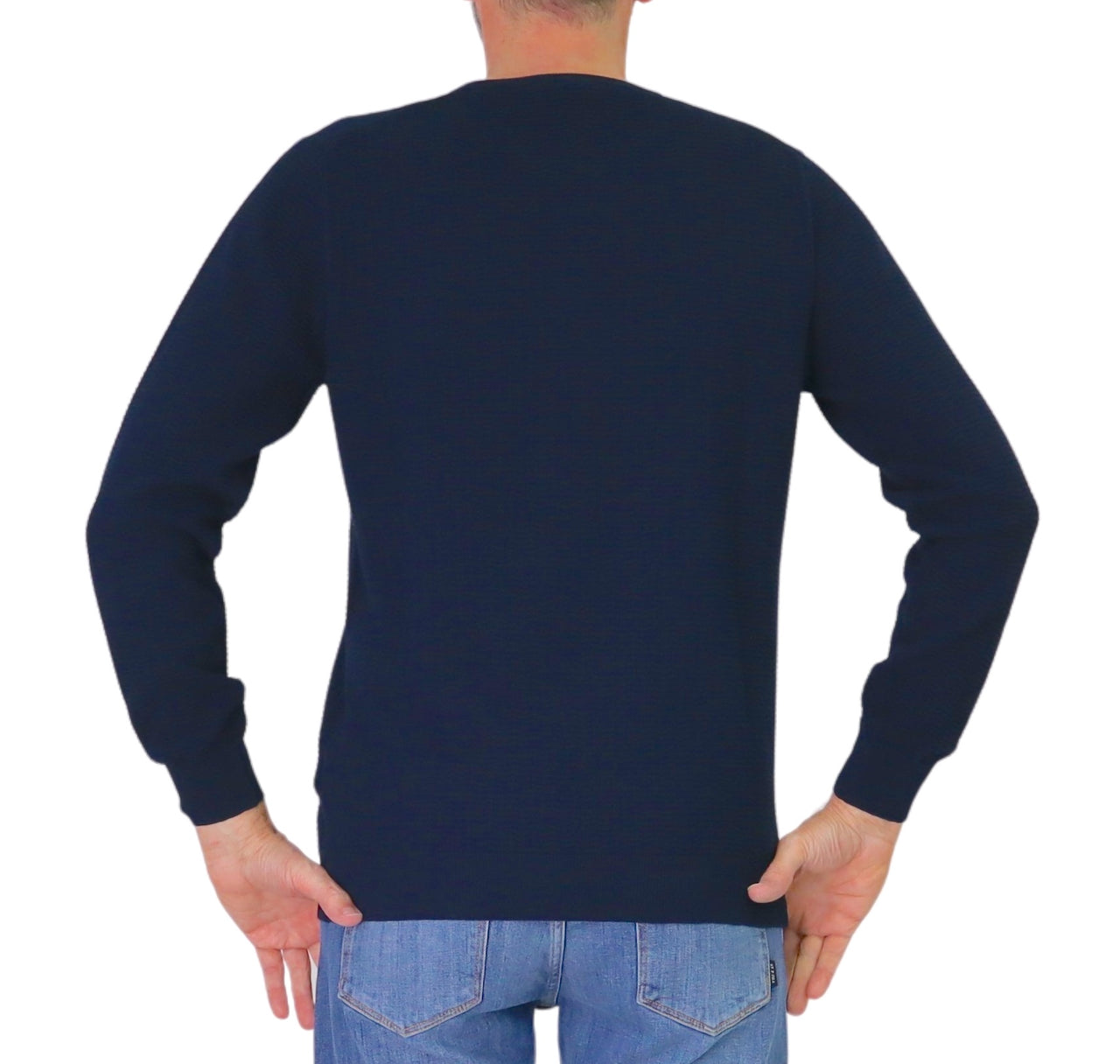 HARMONT&BLAINE maglione uomo cotone HRQ892 030763 801 BLU estate 2026