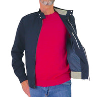 Thumbnail for HARMONT&BLAINE giubbino uomo bomber collo coreana cotone K0Q164 040286 801 BLU estate 2026