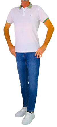 Thumbnail for HARMONT&BLAINE polo uomo manica corta cotone LRQ375 021215 100 BIANCO estate 2026