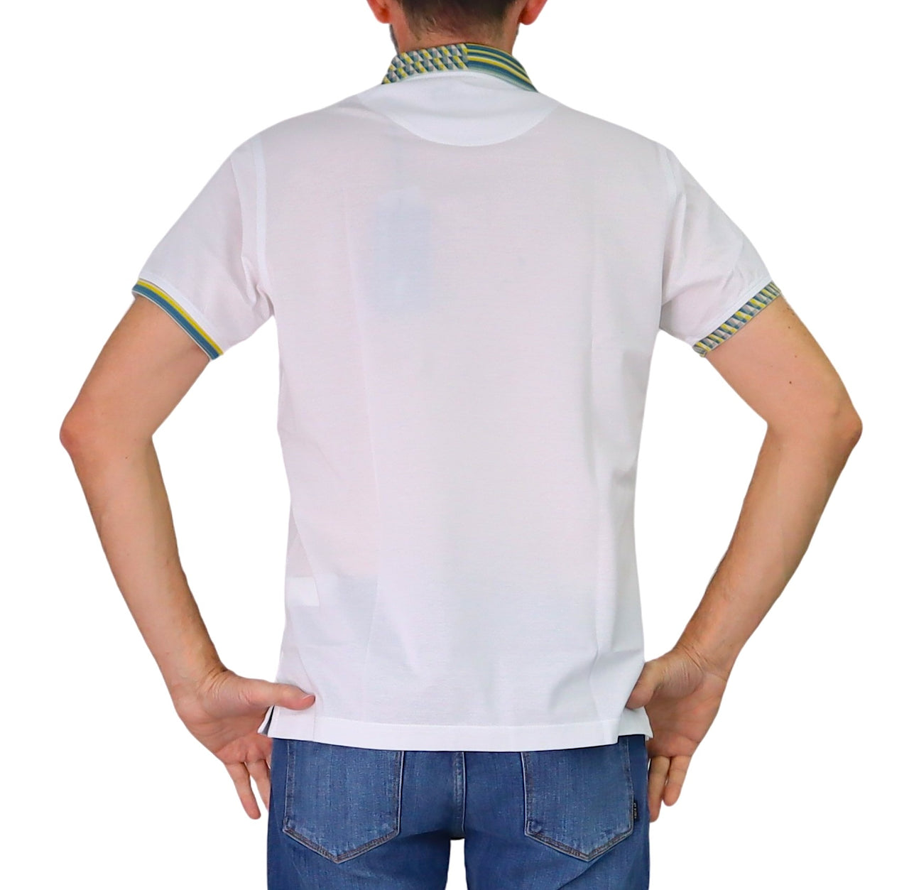 HARMONT&BLAINE polo uomo manica corta cotone LRQ375 021215 100 BIANCO estate 2026