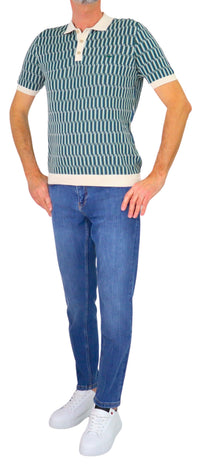 Thumbnail for HARMONT&BLAINE polo uomo maglina cotone HRQ865 030080 203 VERDE BEIGE estate 2026