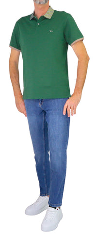 Thumbnail for HARMONT&BLAINE polo uomo manica corta cotone LRQ375 021215 672 VERDE estate 2026
