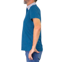 Thumbnail for HARMONT&BLAINE polo uomo cotone collo camicia LRQ003 020004 848 VERDE OTTANIO estate 2026