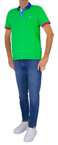 Thumbnail for HARMONT&BLAINE polo uomo cotone stretch LRQ417 020862 616 VERDE estate 2026