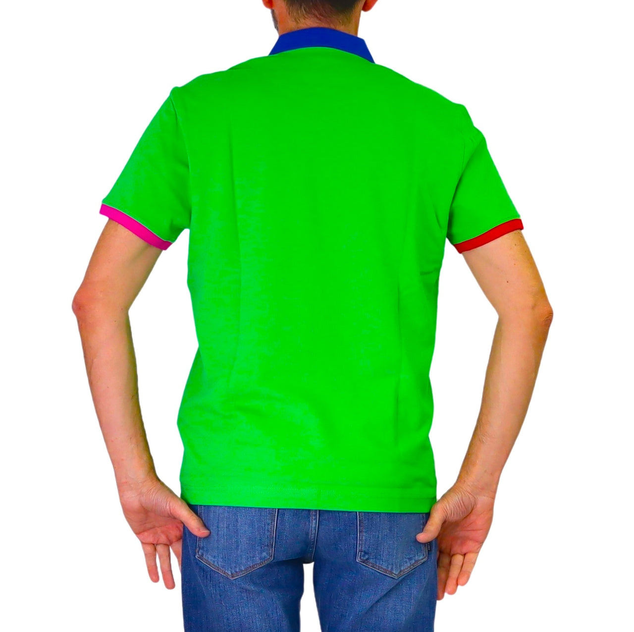 HARMONT&BLAINE polo uomo cotone stretch LRQ417 020862 616 VERDE estate 2026