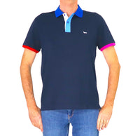 Thumbnail for HARMONT&BLAINE polo uomo cotone stretch LRQ417 020862 801 BLU estate 2026