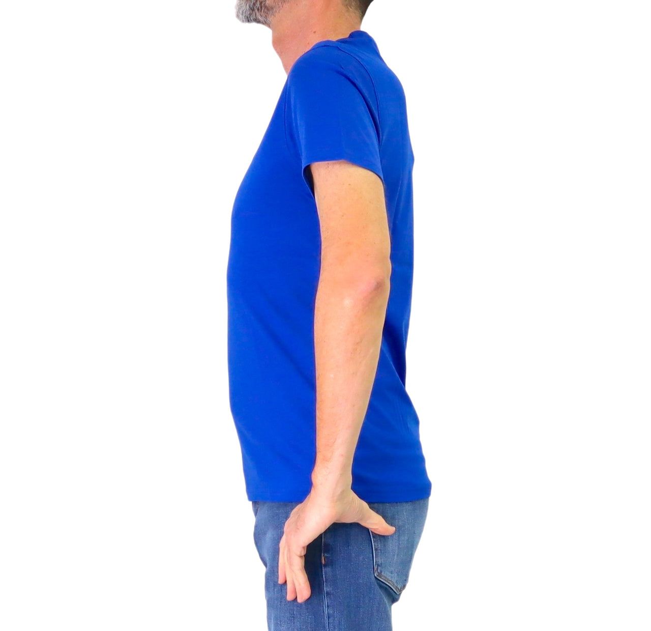 HARMONT&BLAINE t-shirt uomo girocollo cotone INQ001 021055 844 AZZURRO estate 2026