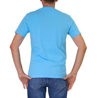 Thumbnail for HARMONT&BLAINE t-shirt uomo girocollo cotone INQ001 021055 809 CELESTE estate 2026