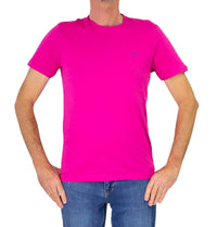 Thumbnail for HARMONT&BLAINE t-shirt uomo girocollo cotone INQ001 021055 511 FUCSIA estate 2026