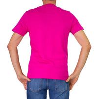 Thumbnail for HARMONT&BLAINE t-shirt uomo girocollo cotone INQ001 021055 511 FUCSIA estate 2026