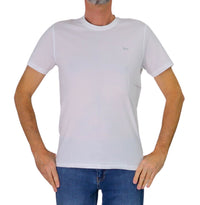 Thumbnail for HARMONT&BLAINE t-shirt uomo girocollo cotone IN1001 N21055 100 BIANCO estate 2026