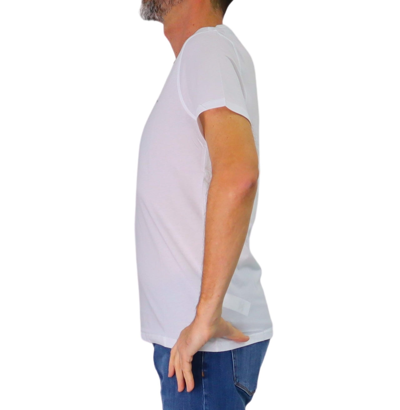 HARMONT&BLAINE t-shirt uomo girocollo cotone IN1001 N21055 100 BIANCO estate 2026