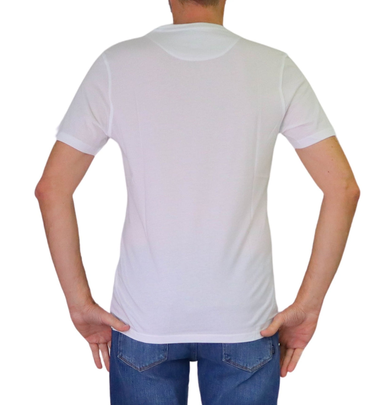 HARMONT&BLAINE t-shirt uomo girocollo cotone IN1001 N21055 100 BIANCO estate 2026