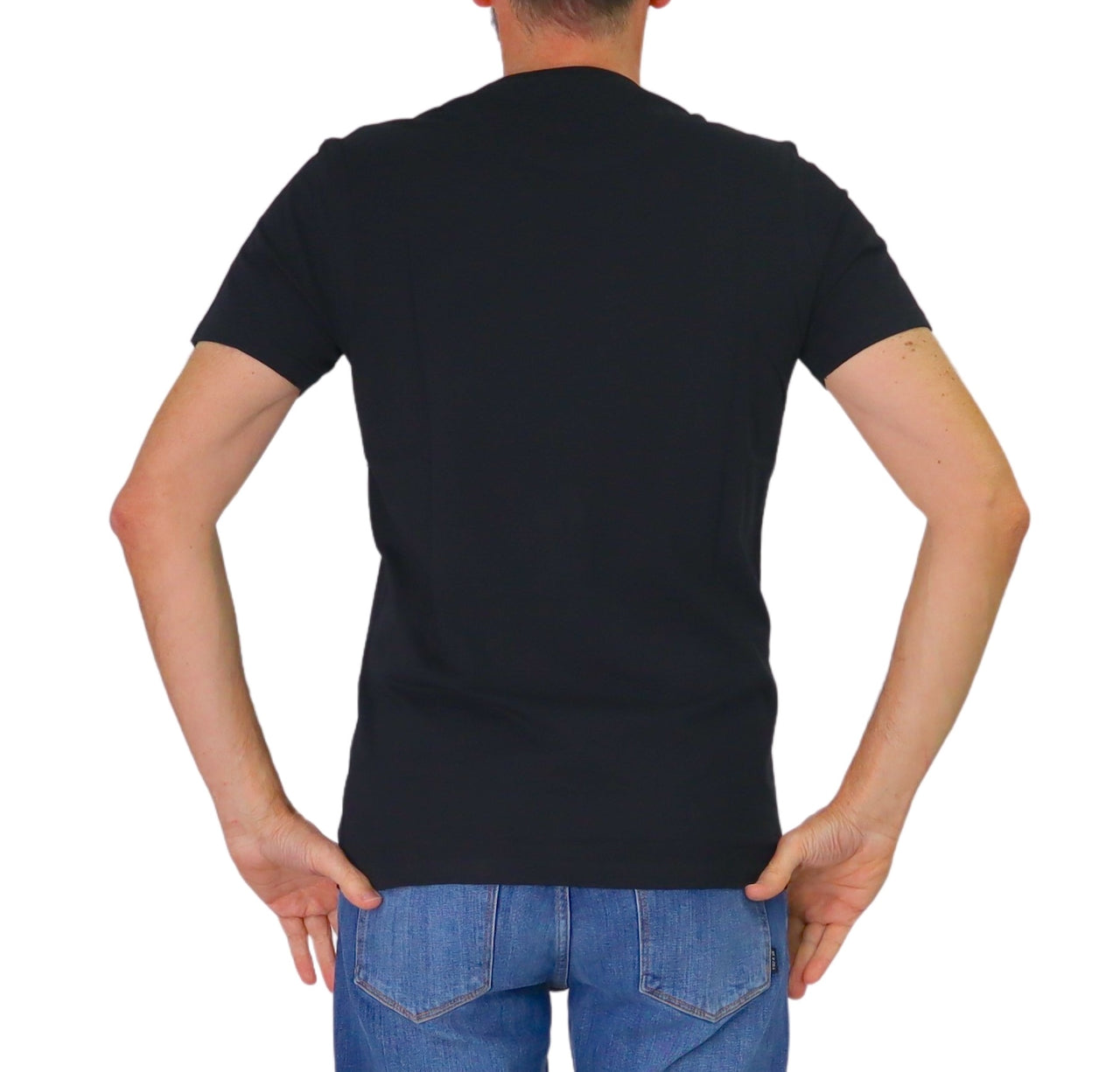 HARMONT&BLAINE t-shirt uomo girocollo cotone IN1001 N21055 999 NERO estate 2026