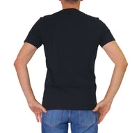 Thumbnail for HARMONT&BLAINE t-shirt uomo girocollo cotone IN1001 N21055 999 NERO estate 2026