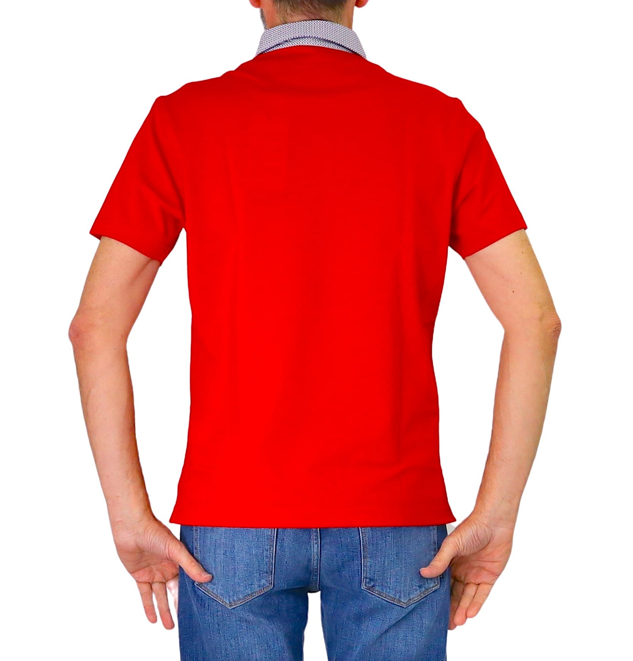 HARMONT&BLAINE polo uomo cotone collo camicia LRQ003 020004 501 ROSSO estate 2026