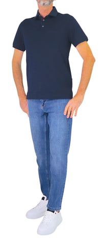Thumbnail for HARMONT&BLAINE polo uomo cotone LRQ372 021215 801 BLU estate 2026