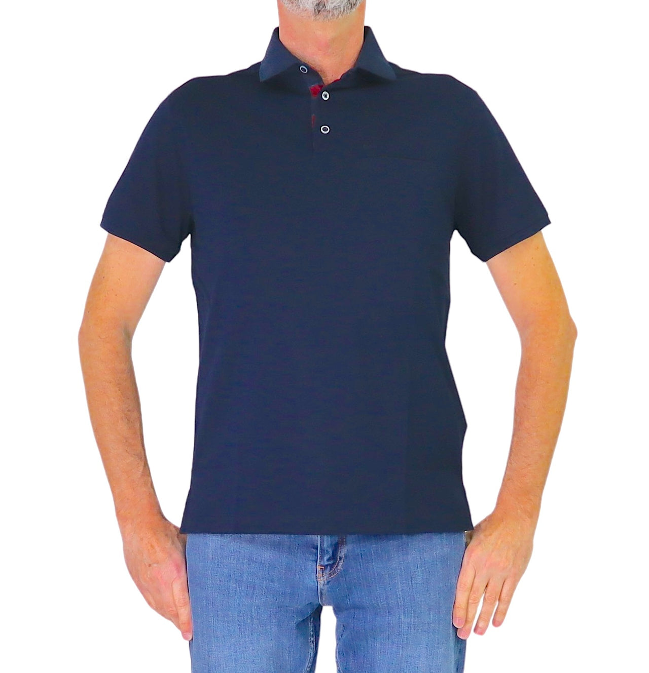 HARMONT&BLAINE polo uomo cotone LRQ372 021215 801 BLU estate 2026