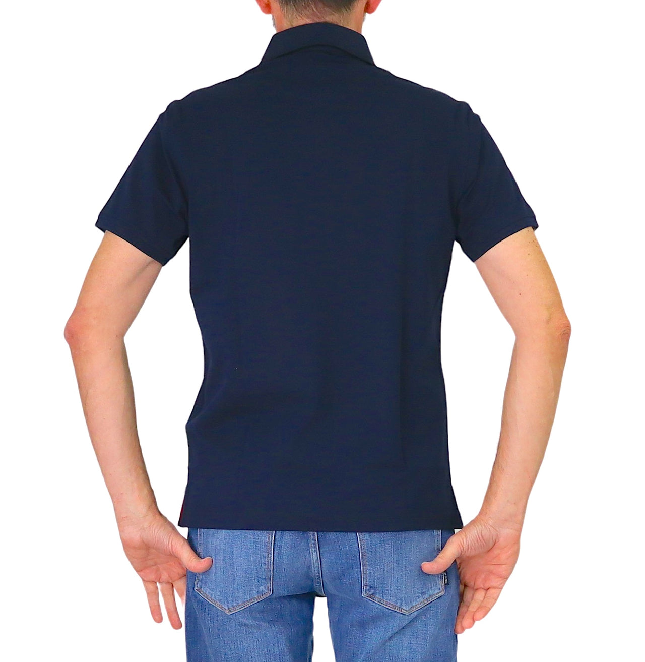 HARMONT&BLAINE polo uomo cotone LRQ372 021215 801 BLU estate 2026