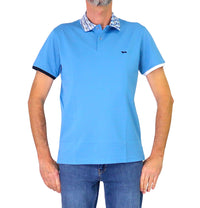 Thumbnail for HARMONT&BLAINE polo uomo manica corta cotone LRQ375 021215 823 CELESTE estate 2026