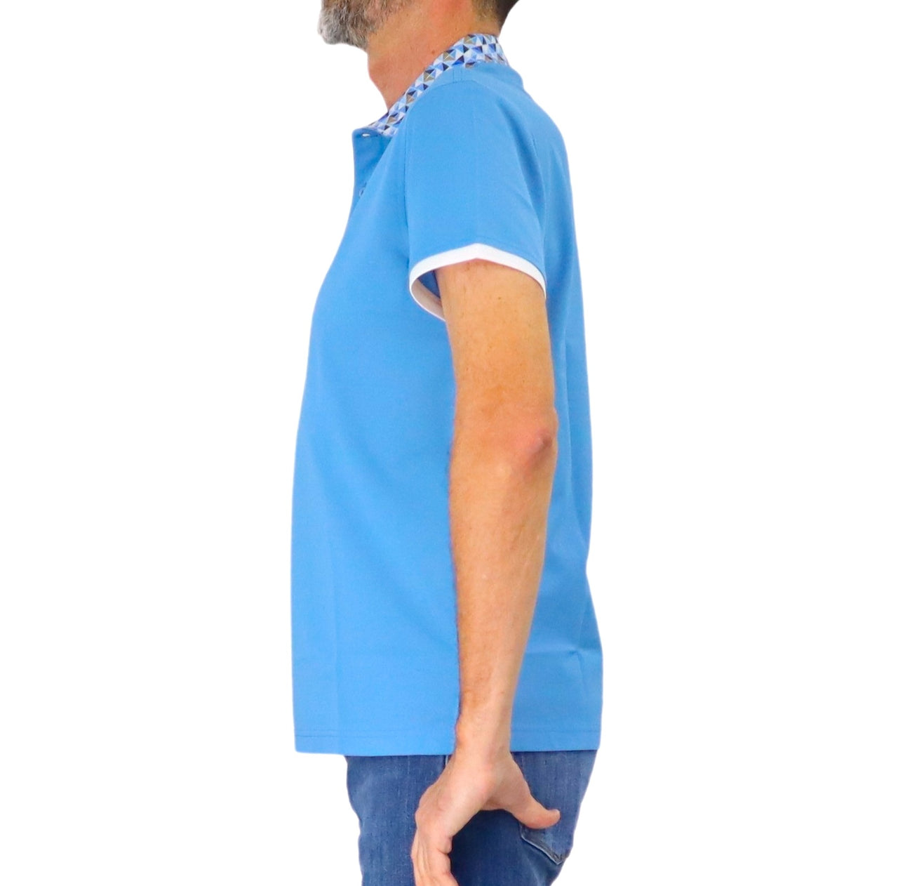 HARMONT&BLAINE polo uomo manica corta cotone LRQ375 021215 823 CELESTE estate 2026