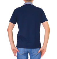 Thumbnail for HARMONT&BLAINE polo uomo cotone collo camicia LRQ003 020004 801 BLU estate 2026