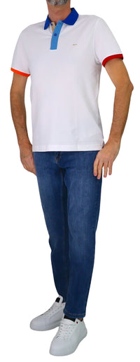 Thumbnail for HARMONT&BLAINE polo uomo cotone stretch LRQ417 020862 100 BIANCO estate 2026