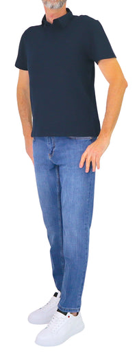 Thumbnail for HARMONT&BLAINE polo uomo cotone manica corta LRQ391 021753 801 BLU estate 2026