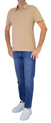 Thumbnail for HARMONT&BLAINE polo uomo cotone manica corta LRQ391 021753 221 BEIGE SABBIA estate 2026