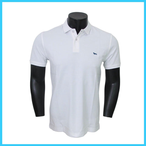 HARMONT & BLAINE polo uomo cotone stretch LRJ033 020862 100 BIANCO estate 2023