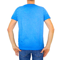 Thumbnail for SHOCKLY t-shirt uomo cotone TS STRIPE 8T6802 BLUE AZZURRO estate 2024