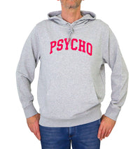 Thumbnail for EQUIPE 55 felpa uomo cotone cappuccio HOE 541 PSYCHO GRIGIO MELANGE estate 2024