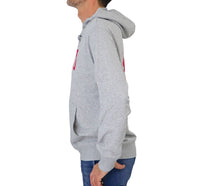 Thumbnail for EQUIPE 55 felpa uomo cotone cappuccio HOE 541 PSYCHO GRIGIO MELANGE estate 2024