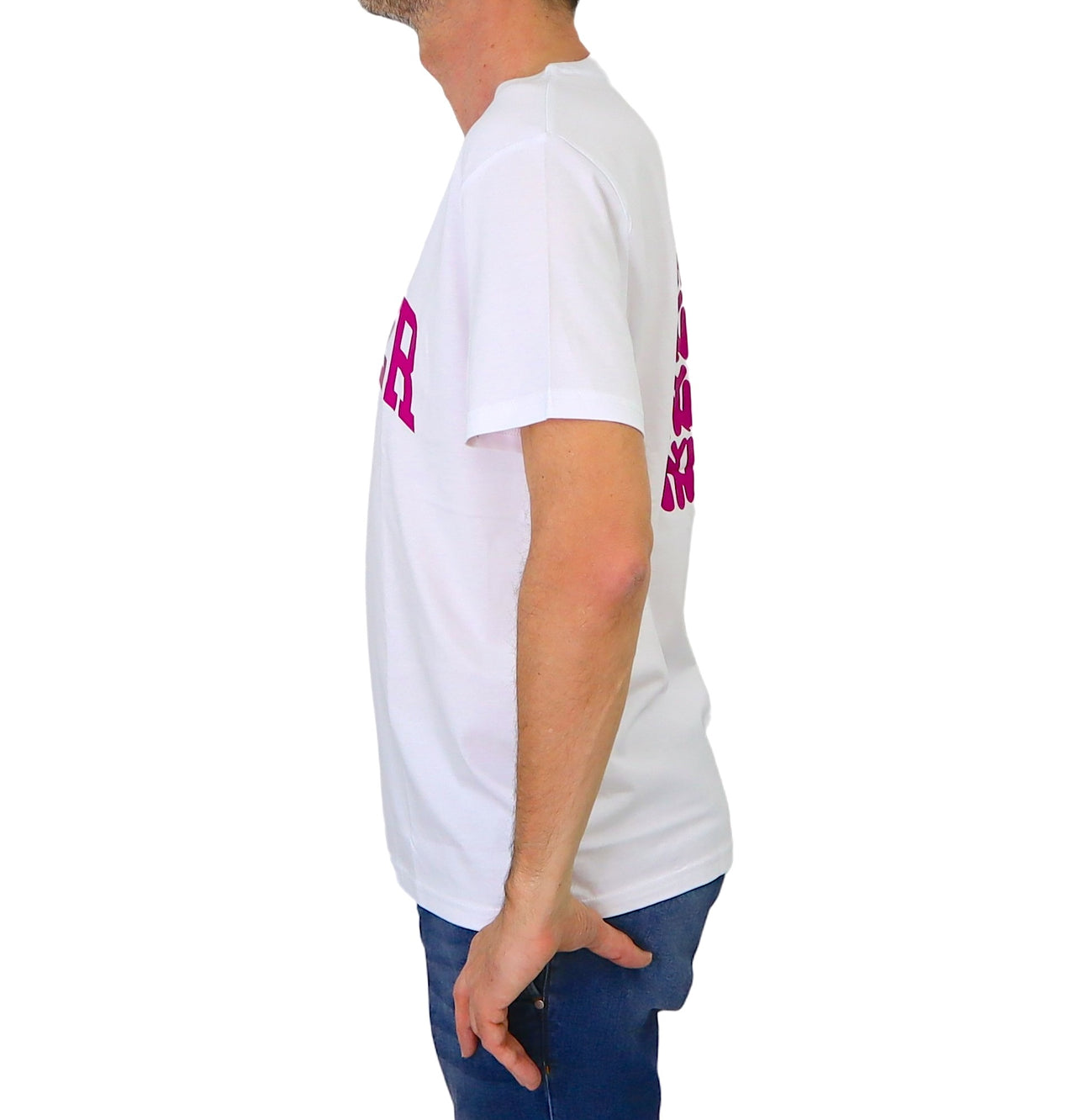 EQUIPE 55 t-shirt uomo cotone manica corta UTE 545 YORKER BIANCO estate 2024