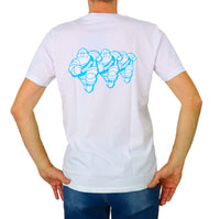 Thumbnail for EQUIPE 55 t-shirt uomo cotone UTE 544 RUNNER BIANCO estate 2024