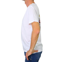Thumbnail for EQUIPE 55 t-shirt uomo cotone UTE 552 WHITE COLLAR BIANCO estate 2024